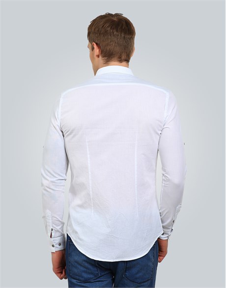 SLIM FIT LONG SLV BURY   GÖMLEK SLIM FIT LINEN