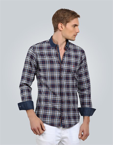 SLIM FIT LONG SLV CHECK SUDBURY SLIM FIT CHECKED