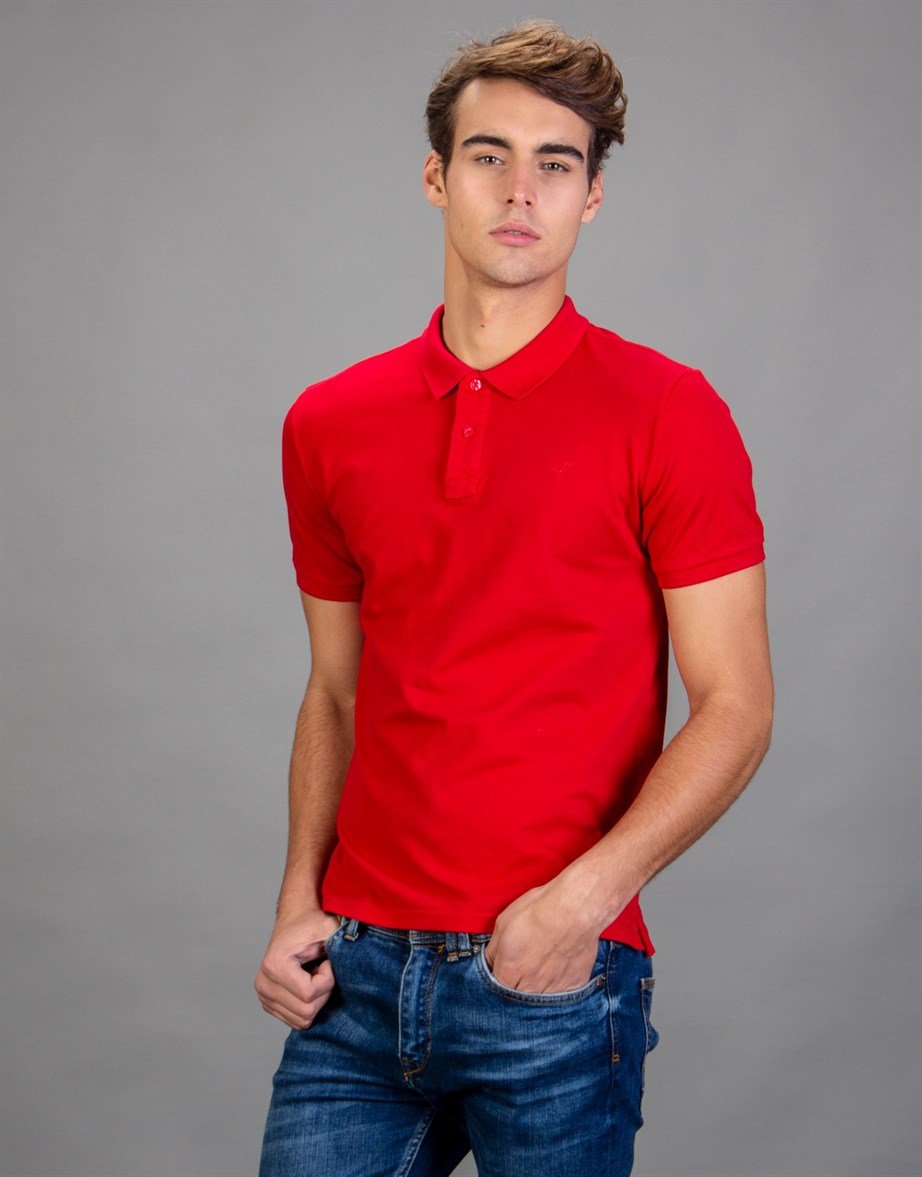 PLAIN PIQUE T-SHIRT  61/1 SLIM FIT T-SHIRT