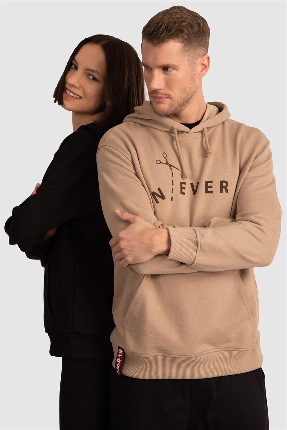 Kapüşonlu Basıc Sweatshirt