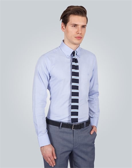 MODERN FIT LONG SLV PLAİN OXFORD   GÖMLEK EXCLUSIVE - PLAIN