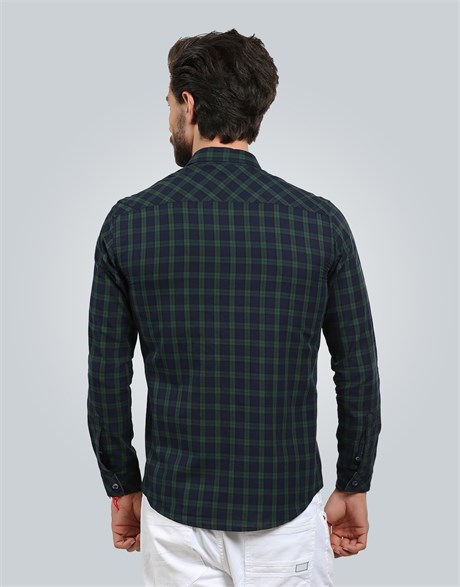 SLIM FIT LONG SLV CHECK MITRE SLIM FIT CHECKED