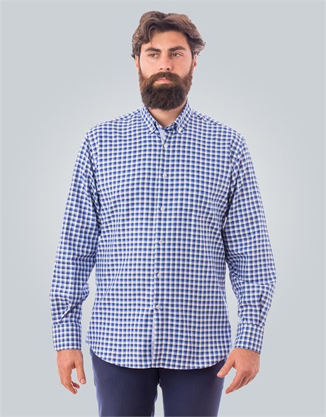 CLASSIC FIT LONG SLV COTTON OXFORD CHECK   GÖMLEK CLASSIC FIT SPORT - PATTERNED