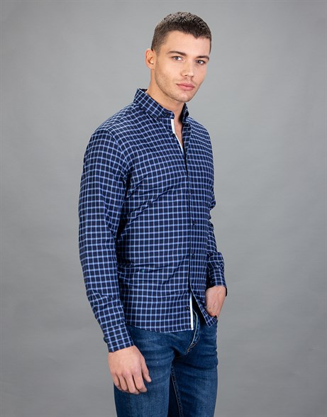 CLASSIC FIT LONG SLV CHECK BONAND   GÖMLEK CLASSIC FIT SPORT - PATTERNED