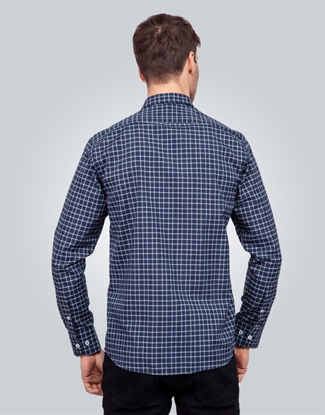 CLASSIC FIT LONG SLV CHECK GARNISHED 61/1   GÖMLEK CLASSIC FIT SPORT - PATTERNED