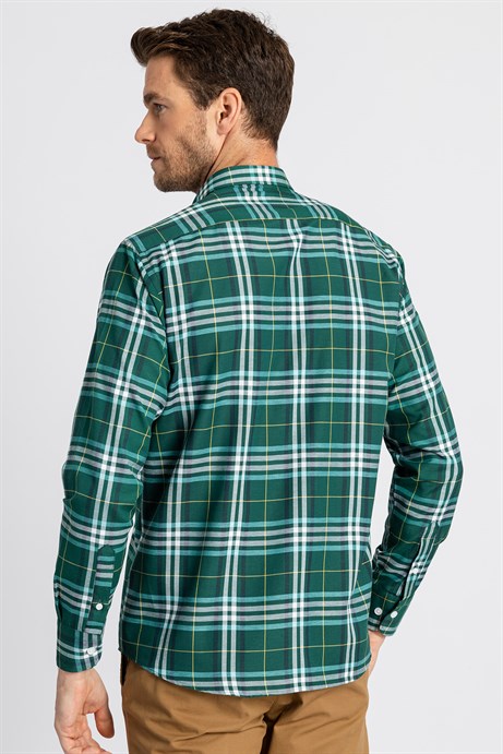 CLASSIC FIT LONG SLV CHECK GARNISHED 81/1 CZ   GÖMLEK CLASSIC FIT CHECKED
