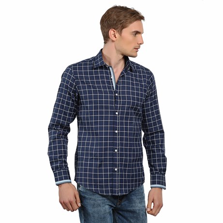 CLASSIC FIT LONG SLV CHECK ROOS CLASSIC FIT SPORT - PATTERNED