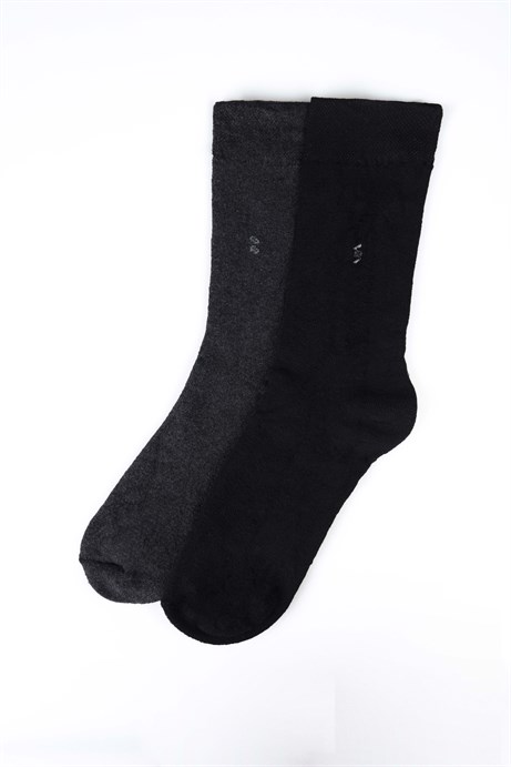 2'li Düz Havlu Erkek Çorap