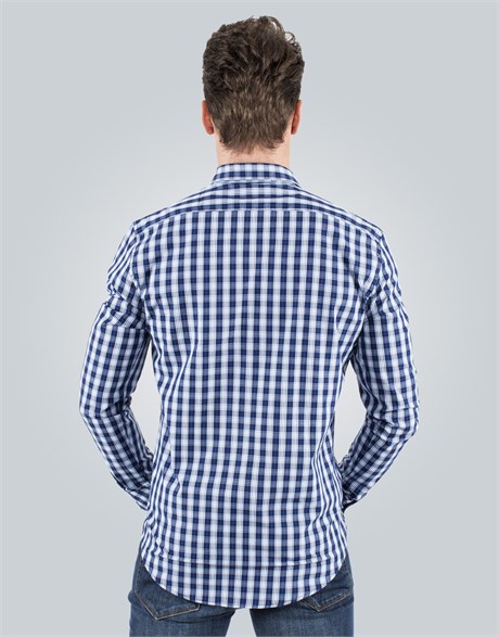 SLIM FIT LONG SLV CHECK ANESSA   GÖMLEK SLIM FIT CHECKED