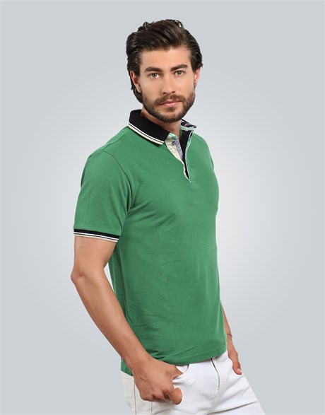 PLAIN PIQUE T-SHIRT OCEAN SLIM FIT T-SHIRT