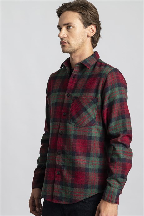 SLIM FIT LONG SLV CHECK WINTER PEDRO GÖMLEK