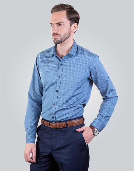 SLIM FIT LONG SLV CLUNES   GÖMLEK SLIM FIT FORMAL - TEXTURE