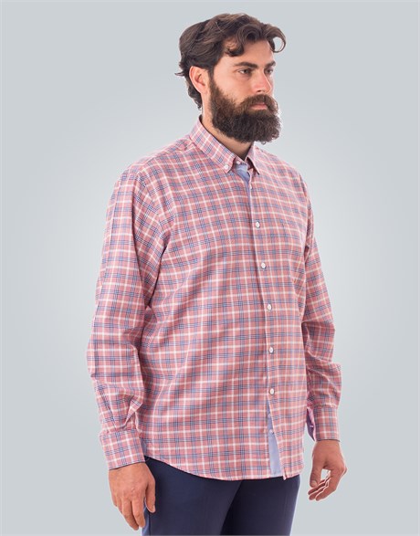 CLASSIC FIT LONG SLV COTTON OXFORD CHECK   GÖMLEK CLASSIC FIT SPORT - PATTERNED