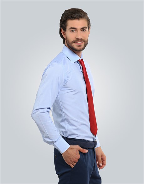 MODERN FIT LONG SLV TEXTURE 61/1   GÖMLEK SLIM FIT FORMAL - TEXTURE