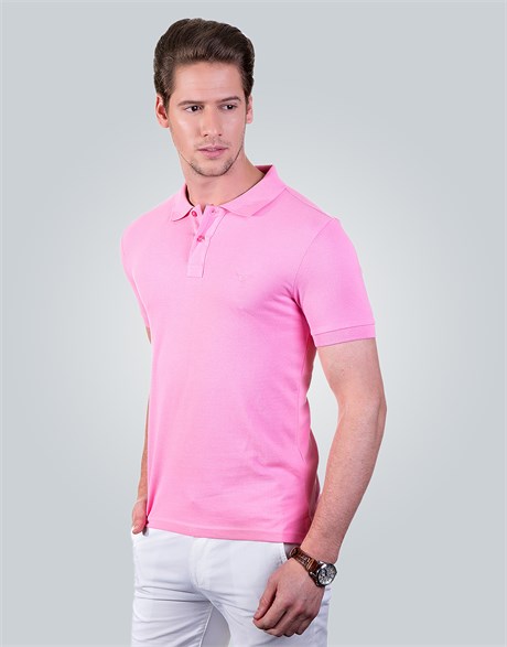 PLAIN PIQUE T-SHIRT SLIM FIT T-SHIRT