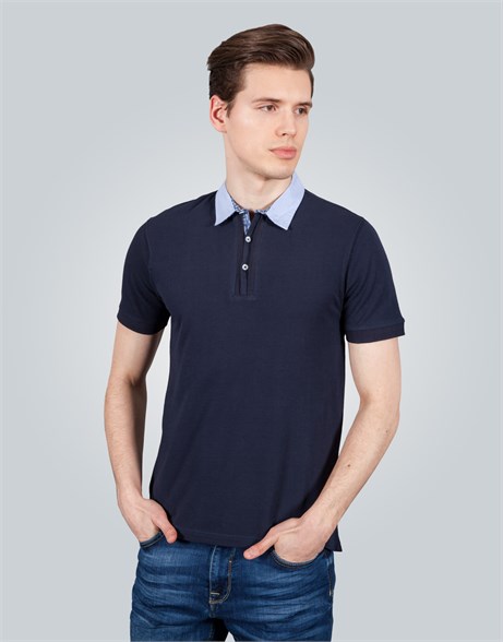 PIQUE T-SHIRT FOLKLAND SLIM FIT T-SHIRT