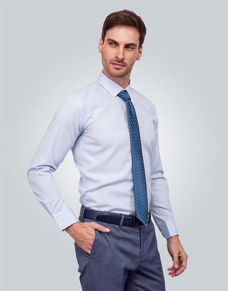 MODERN FIT LONG SLV TEXTURE 61/1   GÖMLEK SLIM FIT FORMAL - TEXTURE