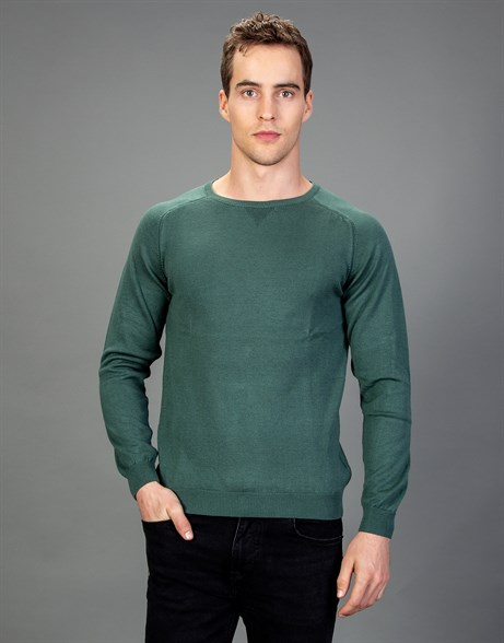 NEW SWEATER COTTON CREW NECK PLAIN   KAZAK SWEATER