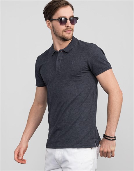 PLAIN PIQUE MELANGE T-SHIRT 71/1   TİŞÖRT SLIM FIT T-SHIRT