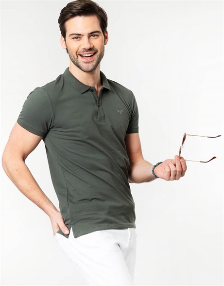 PLAIN PIQUE MELANGE T-SHIRT 71/1   TİŞÖRT SLIM FIT T-SHIRT