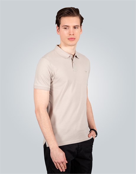 PLAIN PIQUE T-SHIRT SLIM FIT T-SHIRT