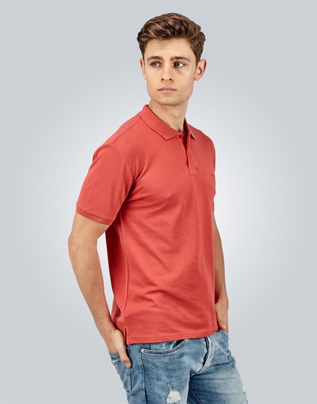 PLAIN PIQUE T-SHIRT SLIM FIT T-SHIRT