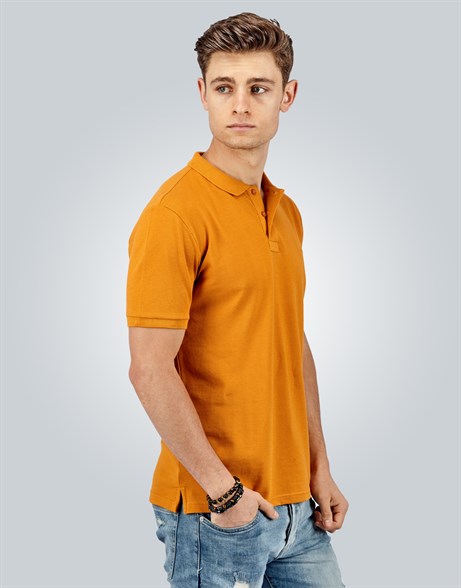 PLAIN PIQUE T-SHIRT SLIM FIT T-SHIRT