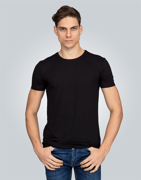 ROUND NECK T-SHIRT COTTON BASIC T-SHIRT