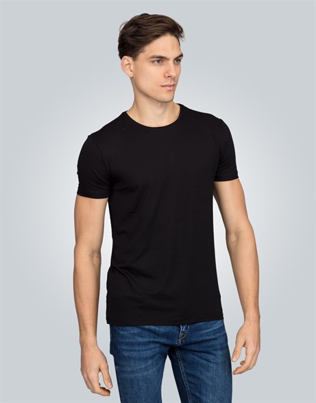 ROUND NECK T-SHIRT COTTON BASIC T-SHIRT