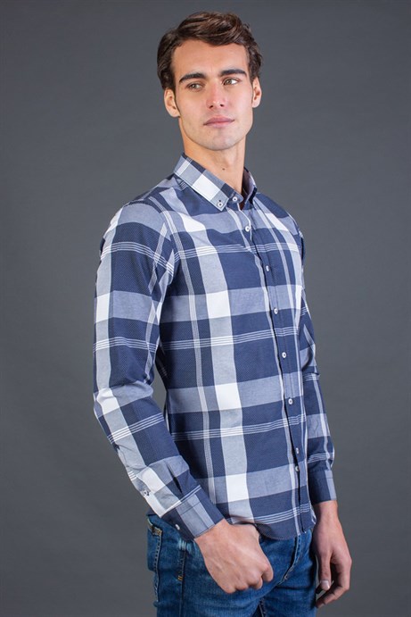 SLIM FIT LONG SLV CHECK ELIXIR GÖMLEK SLIM FIT CHECKED