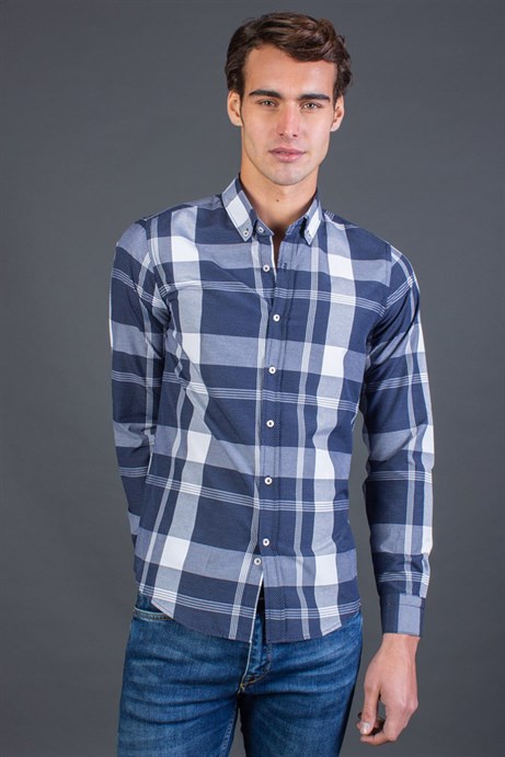 SLIM FIT LONG SLV CHECK ELIXIR GÖMLEK SLIM FIT CHECKED