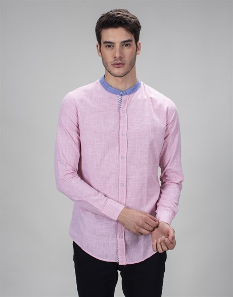 SLIM FIT LONG SLV CREW NECK TESSA GÖMLEK SLIM FIT LINEN