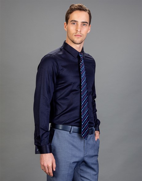 SLIM FIT LONG SLV FORMAL 70/1   GÖMLEK SLIM FIT FORMAL - TEXTURE