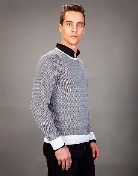 SWEATER COTTON CORTES SWEATER