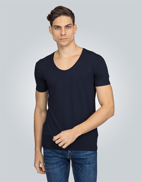 THIN ROUND NECK T-SHIRT COTTON BASIC T-SHIRT