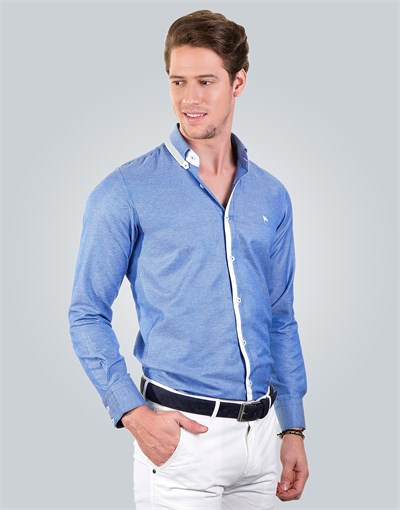 SLIM FIT LONG SLV SOZA SLIM FIT FASHIONABLE