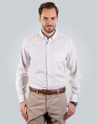 CLASSIC FIT LONG SLV COTTON OXFORD CLASSIC FIT SPORT - PATTERNED