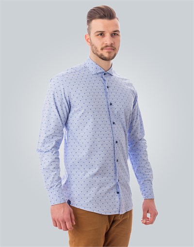 MODERN FIT LONG SLV TAKO   GÖMLEK SLIM FIT PRINTED - SIMPLE