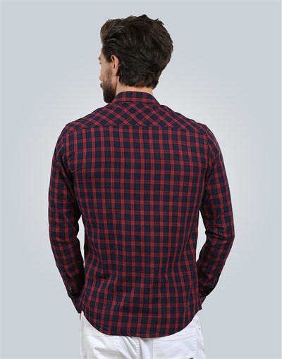 SLIM FIT LONG SLV CHECK MITRE SLIM FIT CHECKED