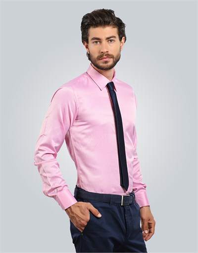 MODERN FIT LONG SLV TEXTURE 61/1   GÖMLEK SLIM FIT FORMAL - TEXTURE