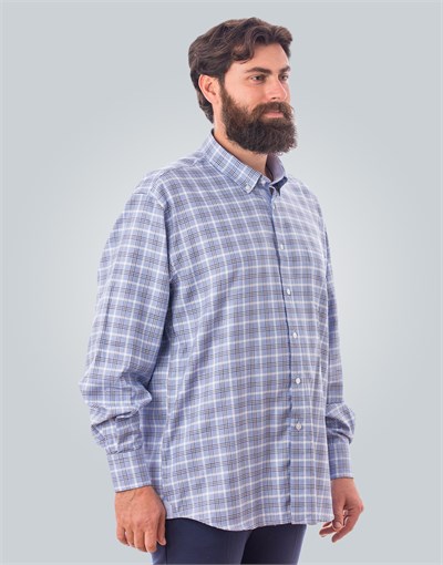 CLASSIC FIT LONG SLV COTTON OXFORD CHECK   GÖMLEK CLASSIC FIT SPORT - PATTERNED