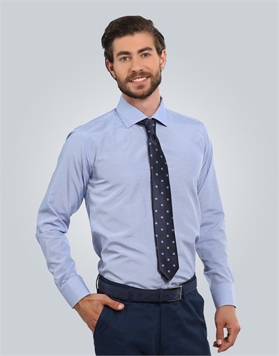 MODERN FIT LONG SLV TEXTURE 61/1   GÖMLEK SLIM FIT FORMAL - TEXTURE