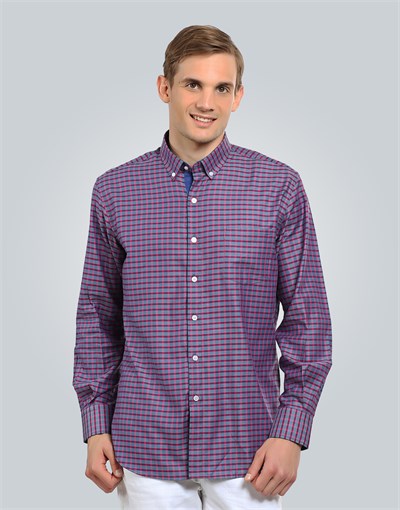 CLASSIC FIT LONG SLV COTTON OXFORD CHECK   GÖMLEK CLASSIC FIT SPORT - PATTERNED