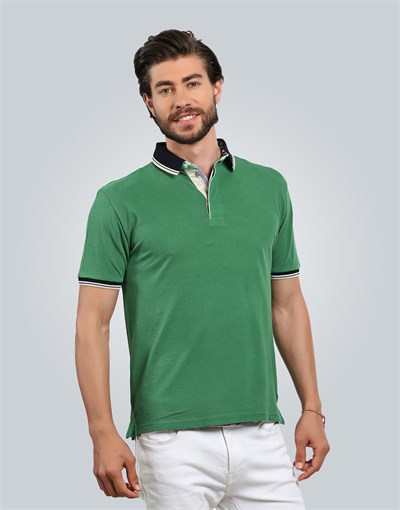 PLAIN PIQUE T-SHIRT OCEAN SLIM FIT T-SHIRT