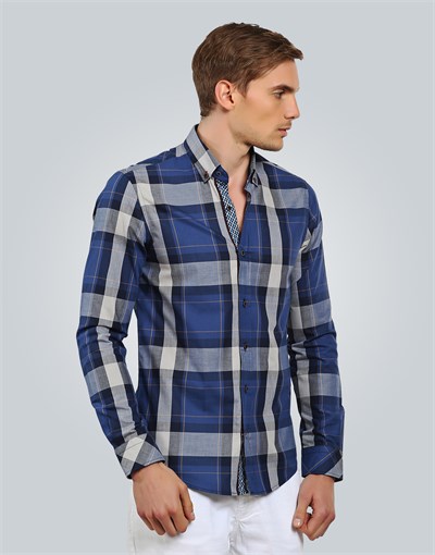 SLIM FIT LONG SLV CHECK ESTE SLIM FIT CHECKED