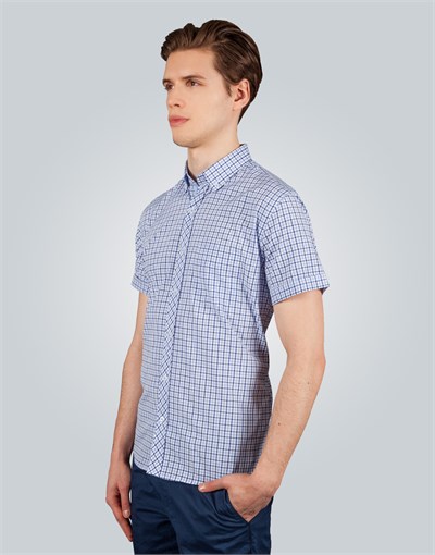 CLASSIC FIT SHORT SLV SMALL CHECK GARNISHED 70/1 CLASSIC FIT SUMMER SEASON