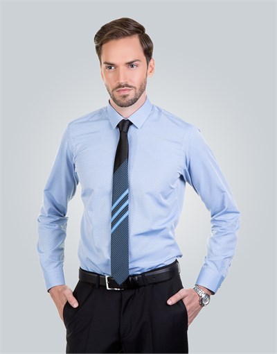 SLIM FIT LONG SLV BOYZ SLIM FIT FORMAL - TEXTURE