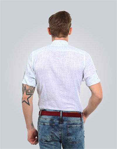 SLIM FIT LONG SLV PASTO SLIM FIT LINEN