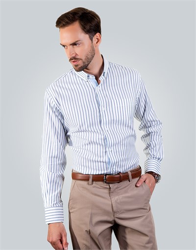 CLASSIC FIT LONG SLV COTTON OXFORD CLASSIC FIT SPORT - PATTERNED