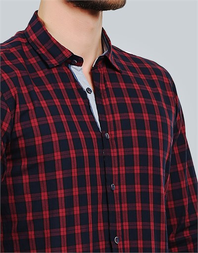 SLIM FIT LONG SLV CHECK MITRE SLIM FIT CHECKED